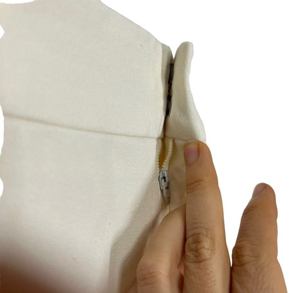 Vintage 70s Levis for Gals Off White Polyester High Rise Wide Leg Pants Size 12 - Picture 12 of 15